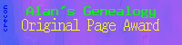 Alan's Genealogy Original Page Award