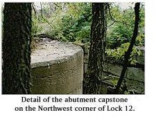 Abuttment capstone on McDonald Lock