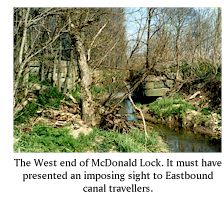 West end abutments of McDonald Lock